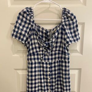 Madewell Fall Gingham Dress- Size 4